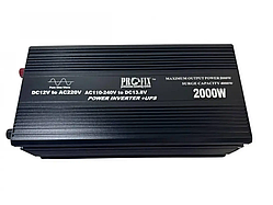 Інвертор із чистою синусоїдою 12 V на 220 V ProFix-2000 W (макс. 4000W) із зарядкою + UPS, LCD дисплей