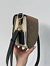 Жіноча сумка Коуч коричнева Coach Brown Morgan Saddle Bag In Colorblock Signature, фото 8