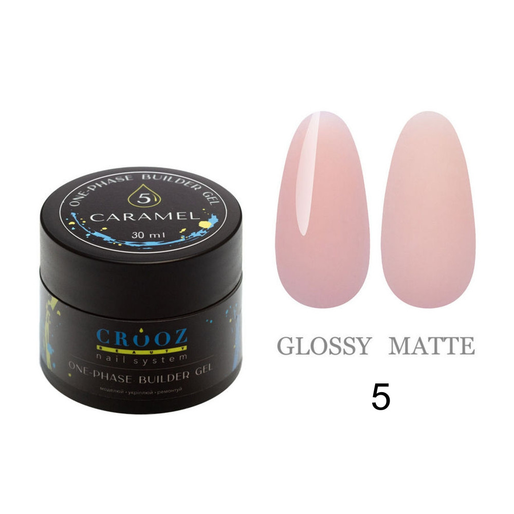 Гель для нарощування Crooz One-Phase Builder Gel №05 Caramel, 30 мл