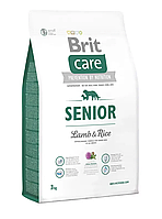 Сухой корм для пожилых собак всех пород Брит Brit Care Senior All Breed Lamb & Rice, 3 кг