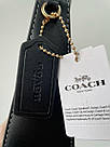 Жіноча сумка Коуч чорна Coach Eliza Shoulder Bag In Black, фото 6