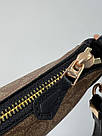 Жіноча сумка Коуч коричнева Coach Brown Teri Shoulder Bag In Signature, фото 5