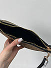 Жіноча сумка Коуч коричнева Coach Brown Teri Shoulder Bag In Signature, фото 11