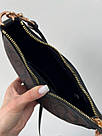 Жіноча сумка Коуч коричнева Coach Brown Teri Shoulder Bag In Signature, фото 4