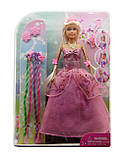 Лялька Defa Lucy 8182 з кісками і аксесуарами, в рожевій сукні, фото 2