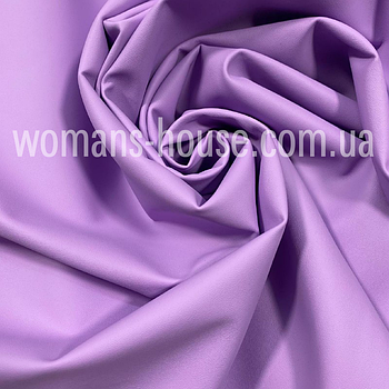 Шкірзам стрейч на трикотажній основі 150 см однотон Бузкова лаванда