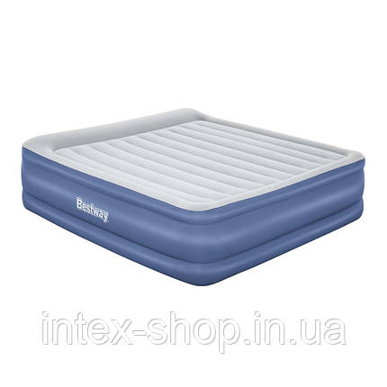 Надувне ліжко Bestway 67692 (193x203x56 см) з вбудованим електронасосом, фото 1