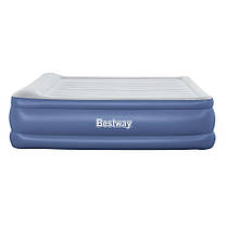 Надувне ліжко Bestway 67692 (193x203x56 см) з вбудованим електронасосом, фото 4