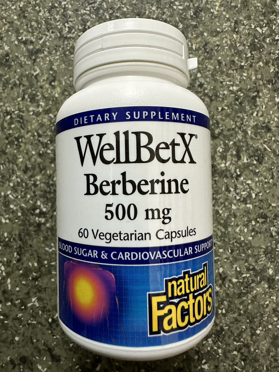 Берберин, Natural Factor, WellBetX Berberine 500mg 60 vegcaps