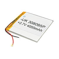 Літій-полімерний акумулятор 4 * 80 * 95mm (Li-ion 3.7В 4000мА·ч)