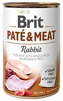 Влажный корм Brit Pate & Meat Dog с кроликом - 400 г