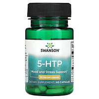 Swanson, 5-HTP, 50 мг, 60 капсул