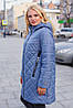 Актуальна жіноча подовжена куртка на весну, великі розміри, фото 4