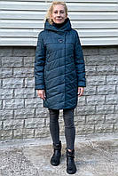 Трендовая женская демисезонная куртка из стеганой плащевки, большие размеры