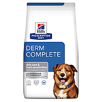 Hill's Prescription Diet Canine Derm Complete корм для собак при пищевой аллергии и атопическом дерматите 4 кг