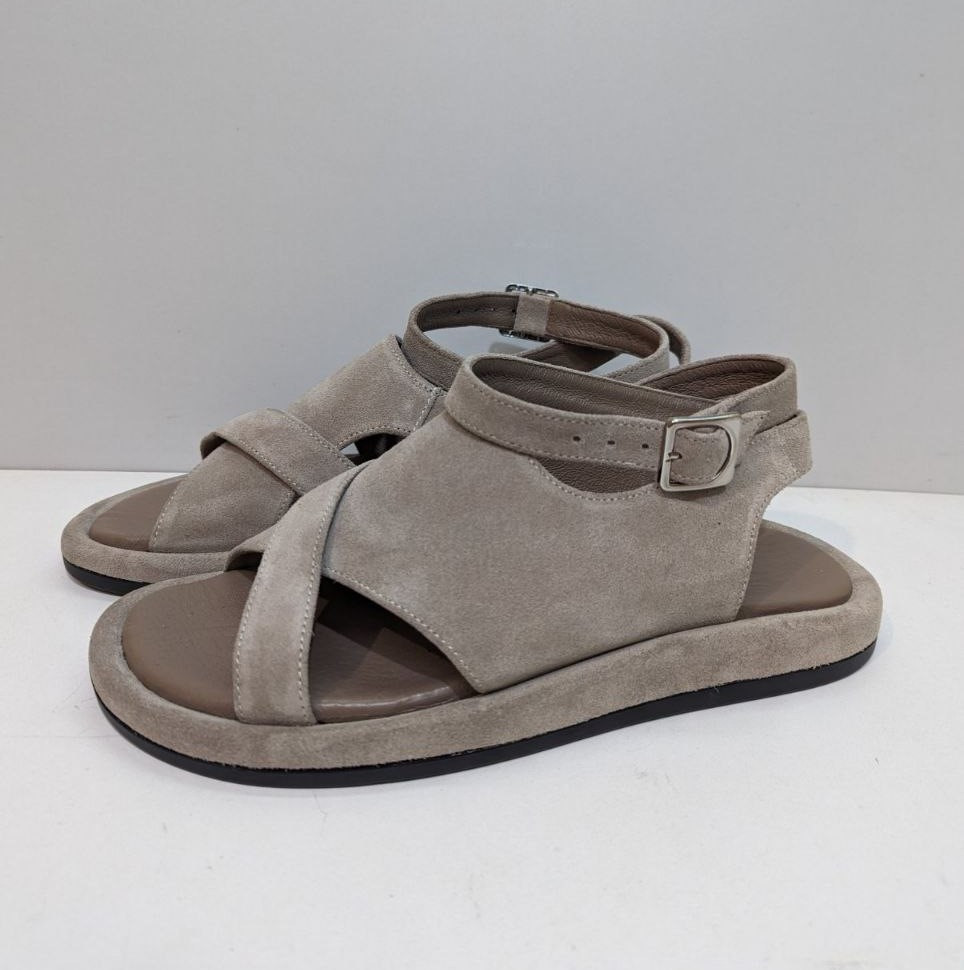 STTOPA Розміри 40-45. Босоніжки великих розмірів шкіряні. 422-4045-1 Бежеві, фото 1