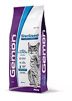 Корм для стерилизованных кошек GEMON CAT Sterilised тунец с лососем - 7 кг