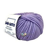 Lana Gatto MAXI SOFT (Макси Софт) № 10180 сиреневый (Пряжа меринос, Нитки для вязания)