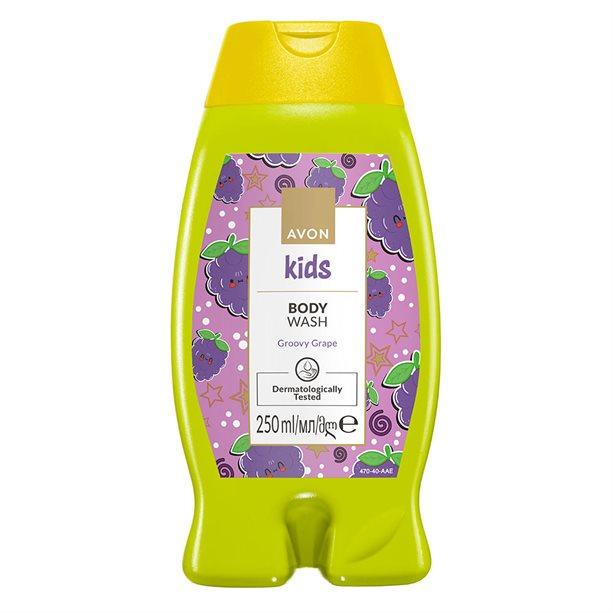 Дитячий гель для душу/піна для ванн "Пустотливий виноград", 250 мл AVON Naturals Kids