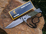Ніж складаний EDC Browning AК-740 паракорд 23 см, фото 2