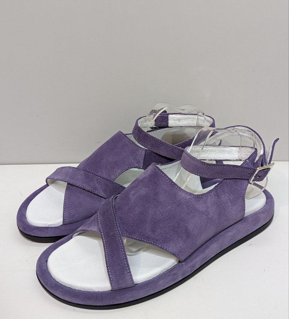 STTOPA Розміри 40-45. Босоніжки великих розмірів шкіряні. 422-4045-1 Фіолетові, фото 1
