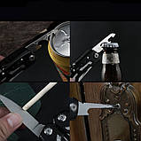 Мультитул з нержавіючої сталі Multi Tool чорний, фото 4