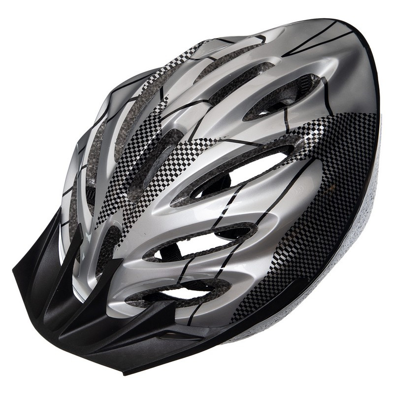 Велошолом крос-кантрі з механізмом регулювання SP-Sport YF-11 S-L (52-61 см) срібний, фото 1