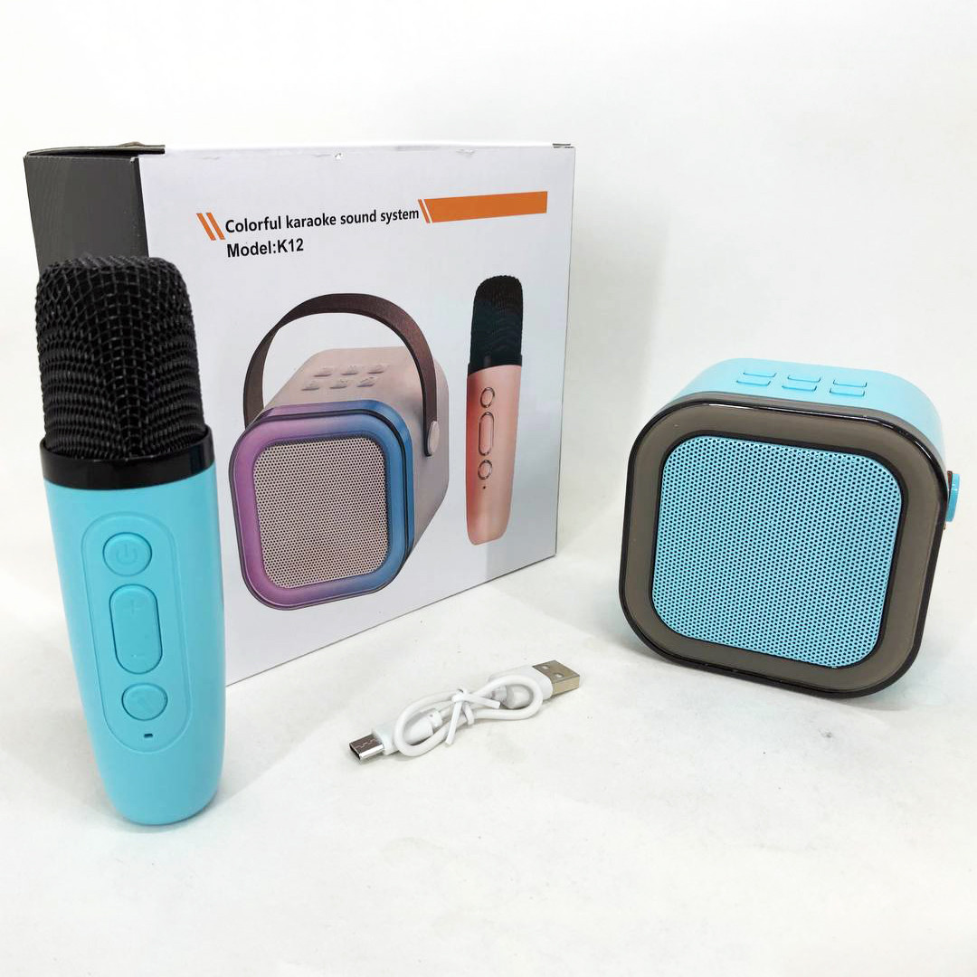 Караоке мікрофон з звуком K12 10W, Bluetooth мікрофон для караоке, Портативне RT-734 дитяче караоке, фото 1