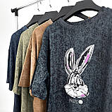 📌 Жіноча футболка з принтом кролик Багз Банні на літо Туреччина, кулірка, висока якість | Норма та батал, фото 8
