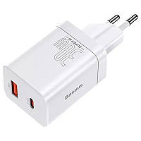 МЗП Baseus Super Si Pro Quick Charger 30W (1USB-A/1C) (CCSUPP-E) White
