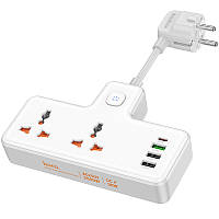 МЗП Hoco AC12A Reise (PD30W/1C3A) +Socket White