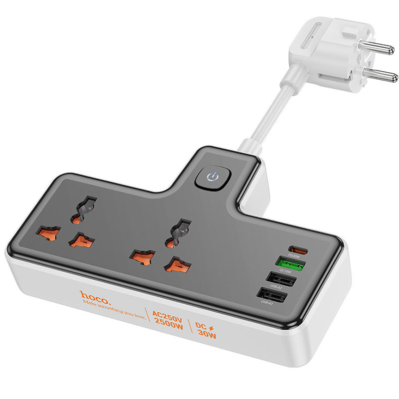 МЗП Hoco AC12A Reise (PD30W/1C3A) +Socket Black, фото 1