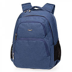 Рюкзак шкільний ортопедичний для хлопчика синій підлітковий на два відділи в 5-11 клас Dolly 549