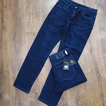 Чоловічі джинси "ЛАСТІВКА" 4 кишені Батали Art: 1401 Опт(упаковками по 12 пар)