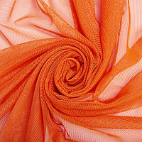 Ткань сетка стрейч мягкая однотонная V-1500 оранж