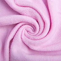 Ткань флис однотонный розовый