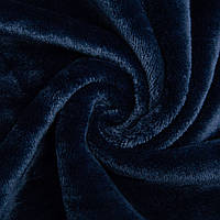 Ткань махровое полотно Велсофт т/синее