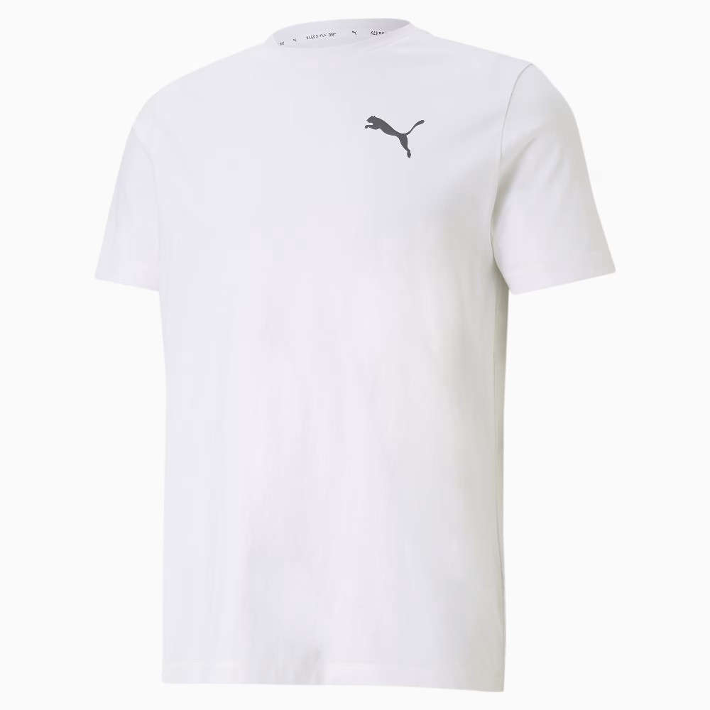 Футболка спортивна чоловіча Puma Active Soft Tee 586726 02 (біла, бавовна 60%, повсякденна, бренд пума)