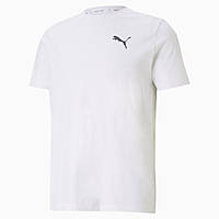 Футболка спортивна чоловіча Puma Active Soft Tee 586726 02 (біла, бавовна 60%, повсякденна, бренд пума)