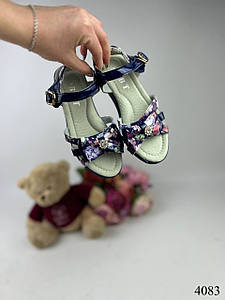 Босоніжки для дівчинки, сині