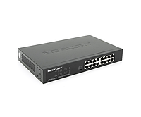 Комутатор POE Mercury SG116PS 14 портів POE 100Мбит + 2 порт Ethernet (UP-Link) 100 Мбіт, БП вбудований,