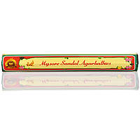 Аромапалочки Благовония пыльцовые Сандал Mysore Sandal Agarbathies 20 шт в упаковке