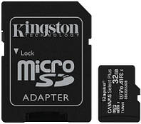 Карта пам'яті TF MicroSD card Kingston 32GB Class 10 UHS-I U1 98 Mb/s