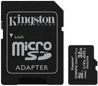 Карта памяти TF MicroSD card Kingston 32GB Class 10 UHS-I U1 98 Mb/s