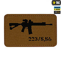 M-Tac нашивка AR-15 .223/5,56 Laser Cut Coyote/Black ll