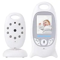 Видеоняня Baby Monitor на аккумуляторах с двусторонней связью, мелодиями и термометром VB - 601 HS