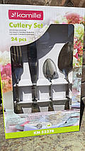 Набір столових приборів 24 предмети Kamille KM-5237R, фото 5