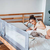 Барьер безопасности для кровати MoMi LEXI XL Light Grey
