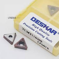 Набор 10 шт токарных треугольных пластин Deskar TCMT110208 LF6018, 11x11x11 мм,10 шт, Оригинал