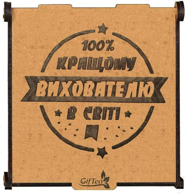 Оригінальний подарунок вихователю. Подарунковий набір чаю "Кращому вихователю в світі"